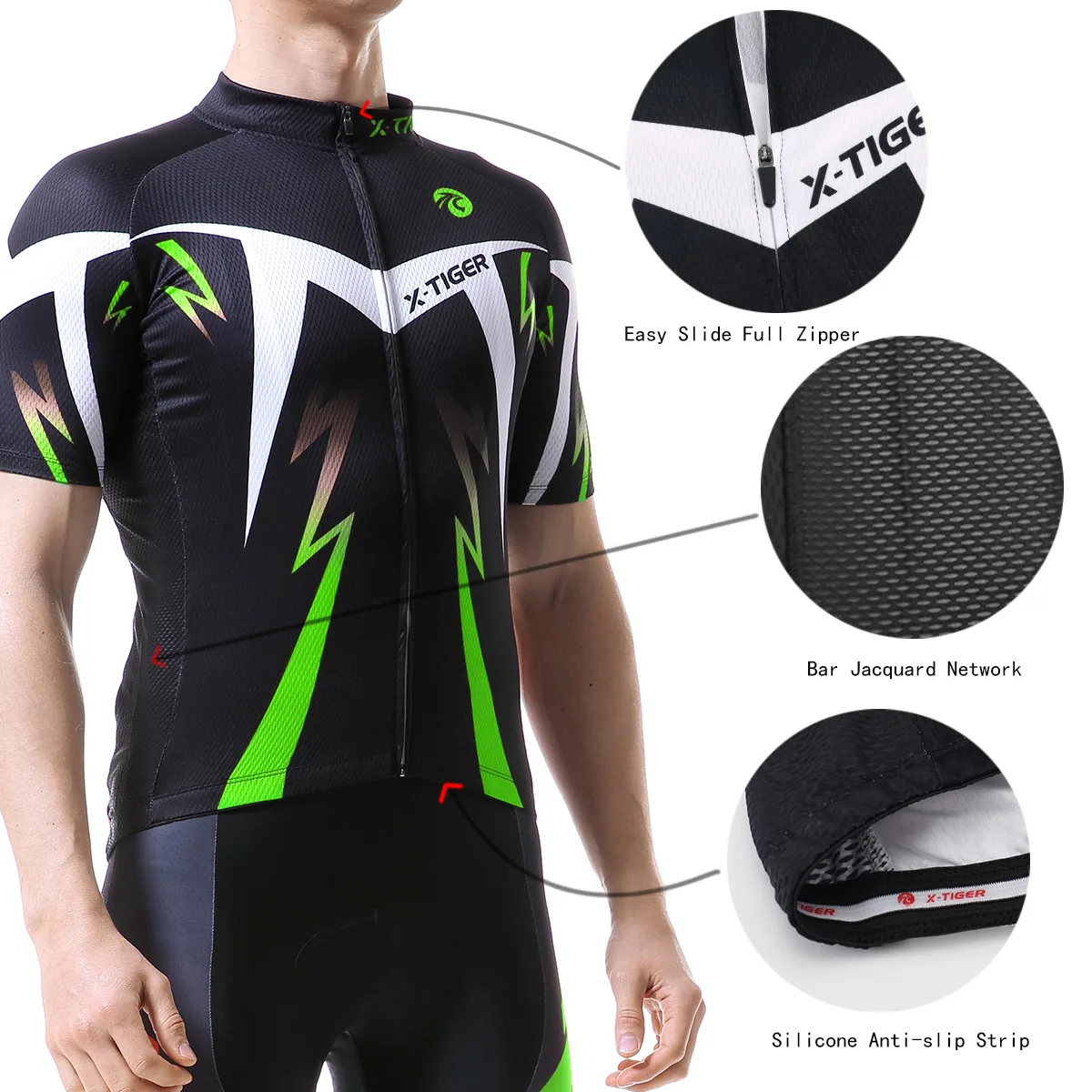 X Tiger Strój kolarski profesjonalny, dzianinowy, jersey, kolarstwo,  zestaw, rower górski, ubrania na rower, odzież rowerowa, MTB, kostium,  kombinezon, lato|cycling sets|mountain bike setcycling short sleeve set -  AliExpress