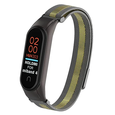 06 OLLIVAN металлический ремешок для Xiaomi mi Band 4 Безвинтовой браслет из нержавеющей стали браслеты Сменные аксессуары для mi Band 4 Band 3 - Цвет: 06
