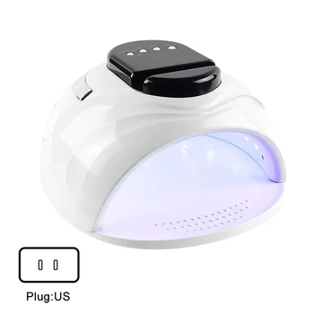 

168W For Gel Polish With 4 Timer Setting Professional Temperature Protection ABS Portable LED Nail Lamp DIY Manicure Faster