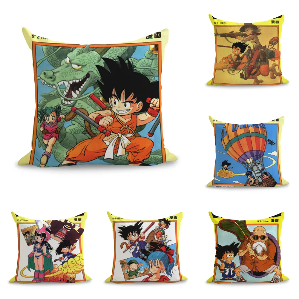 Akira Toriyama Drangon шариковая подушка в стиле комиксов евро покрытие декоративный