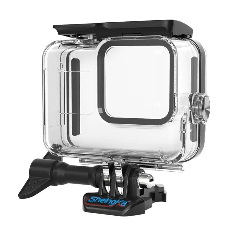 Белый цвет Waterproof Cases For Gopro Hero 8 Sports Camera Waterproof Cases Gopro 8 Sports Action Video Cameras Accessories for Diving - Цвет: Белый цвет