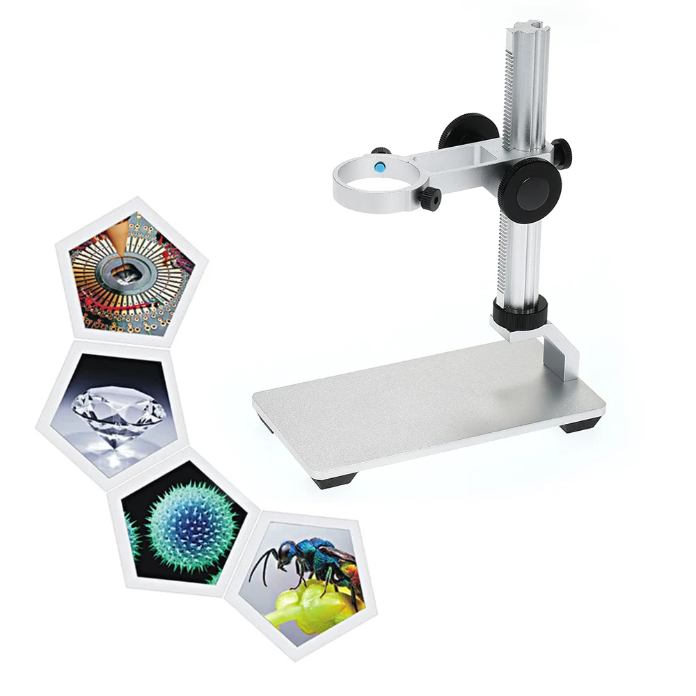 Aluminum Alloy Mobile Platform for Microscope Stand Z006 Aluminum Alloy Portable Adjustable Digital Microscope Stand XY Free Process 40mm 