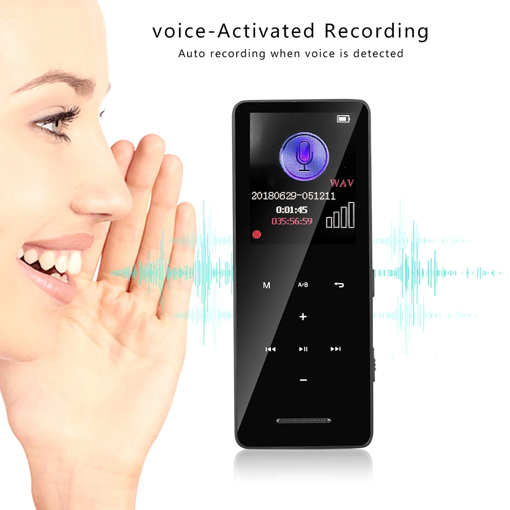KEBIDU M1 Bluetooth 4,1 без потерь MP3 плеер 8 Гб HiFi портативный аудио Walkman с FM радио Электронная книга Диктофон MP3 музыкальный плеер