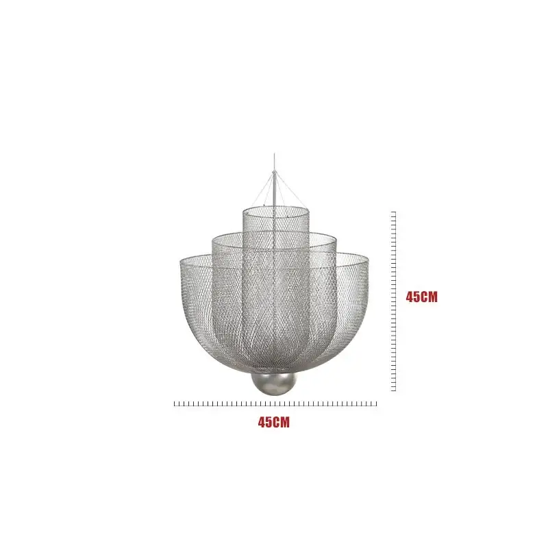 Chrome Dia-45cm 111 в~ 240 В ПОСТ. Современный декор, подвесные светильники для гостиной, Роскошная золотая лампа для гостиничного зала, гостиной, Подвесная лампа для кухни, бара, художественная Подвесная лампа - Цвет корпуса: Chrome Dia-45cm
