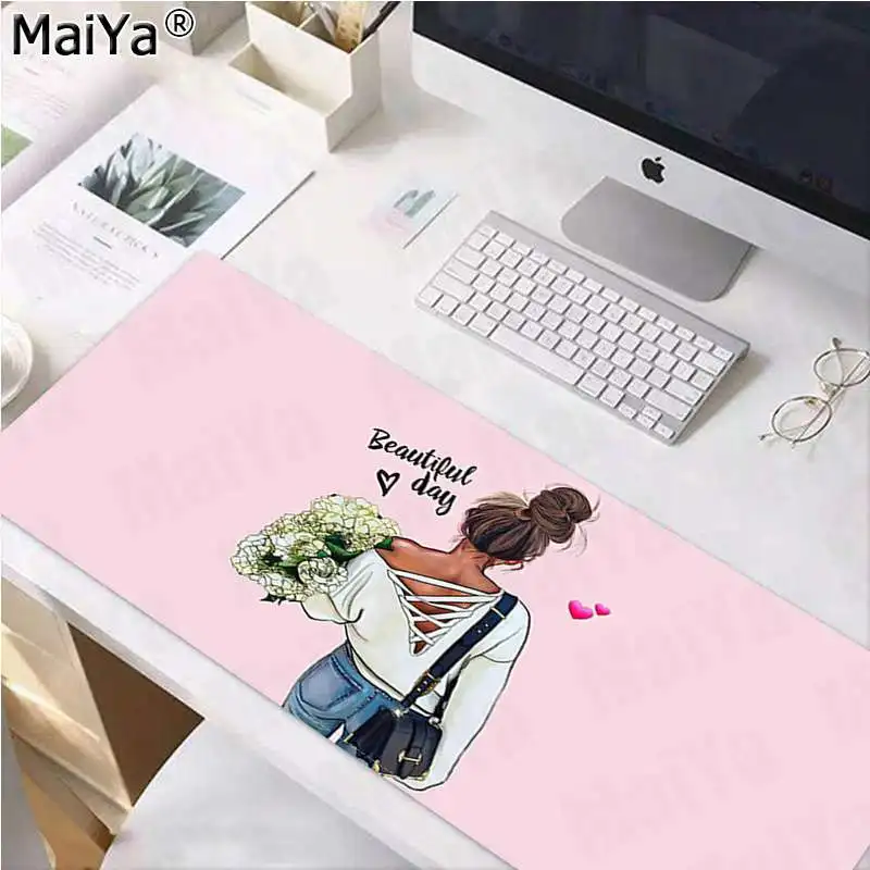 Maiya пользовательские кожи девушка королева мама и ребенок ноутбук компьютер коврик для мыши большой коврик для мыши клавиатуры коврик