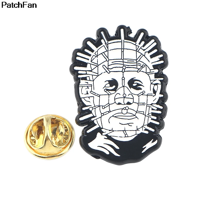 Patchfan Hellraiser фильм триллер цинк булавки para рюкзак одежда медаль для сумки рубашки значки броши для мужчин и женщин A2568
