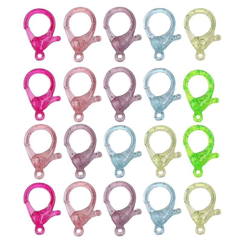 Lobster Claw Clasp Plastic Hard Lanyard Snap Hooks Fasteners for