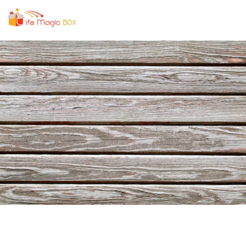 

LIFE MAGIC BOX Grey Wood Thanksgiving Backdrop Headboard Decoration Background Photography