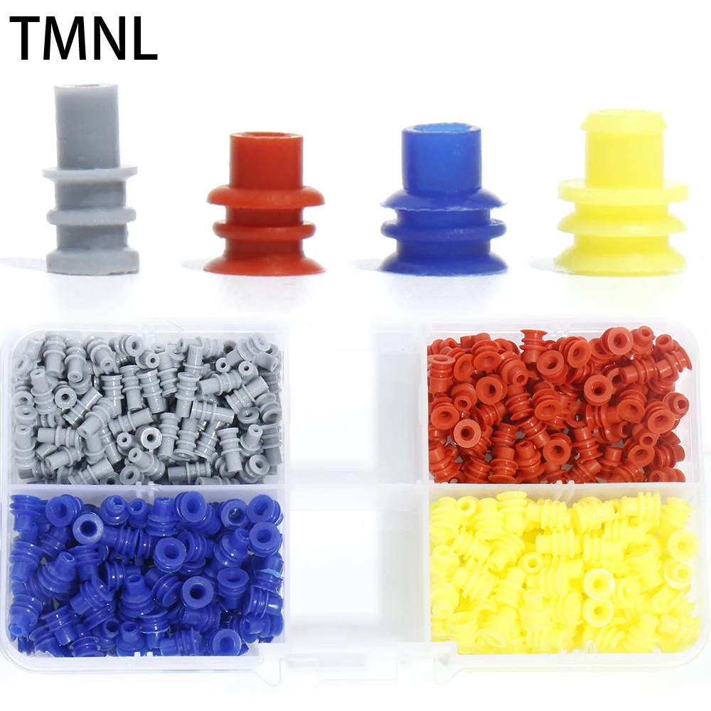 1.5/3.5mm connector rubber seal silicone cable wire seals waterproof