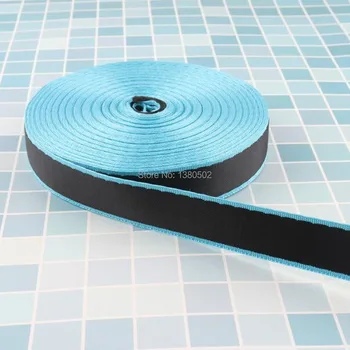 

5Yards 25mm 1inch width nylon Webbing blue black color for Bag Belt Garment Strap leash lanyard Sewing Accessories