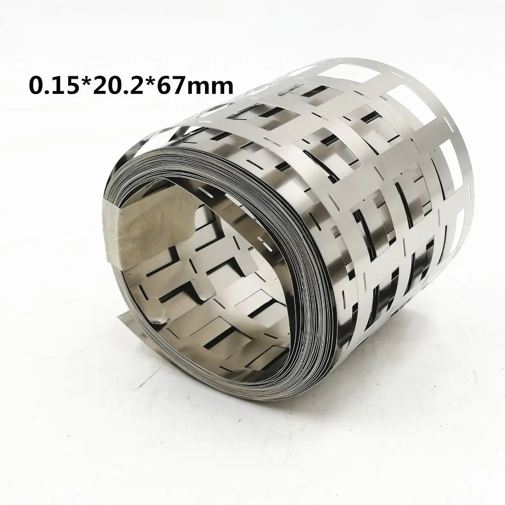1 Meter Spot Welding Machine Pure Nickel Strip 4P 0.15*20.2mm*67mm Nickel Strip Li-ion Batteries Plate For 18650 Spot Welder