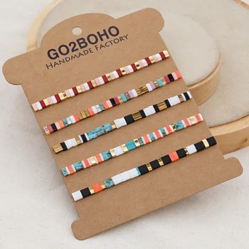 

Go2Boho Tila Bracelets Jewellery Miyuki Bracelet For Women Glass Beads Jewelry Wholesale 2020 Autumn And Winter Pulseras Mujer