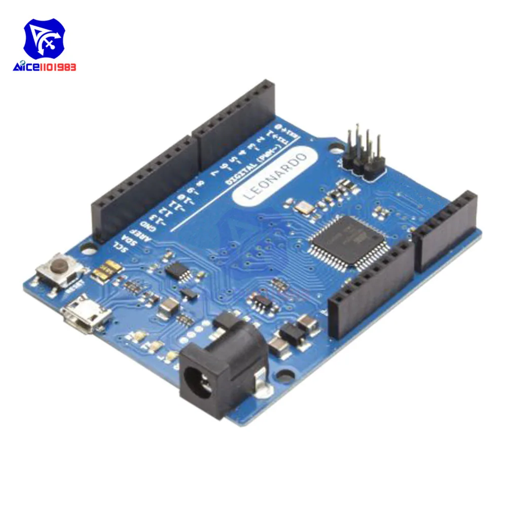 Макетная плата diymore Leonardo R3 Micro Atmega32u4 Pro с кабелем Micro USB для Arduino 3,3 V 5V IO порт