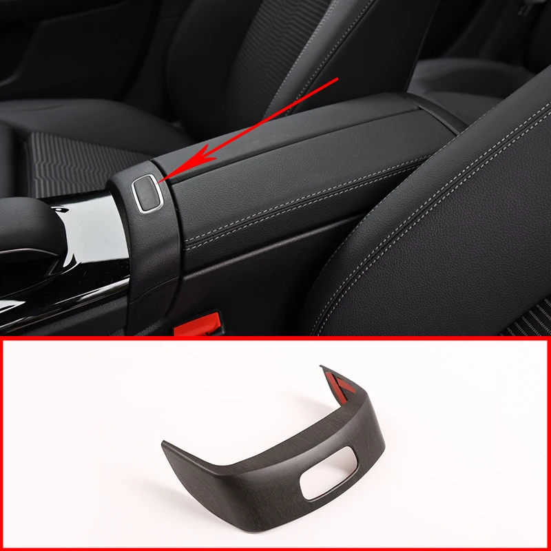 

ABS chrome style For for A class W177 2019-2020 car center Armrest box switch button frame sticker trim cover sequin
