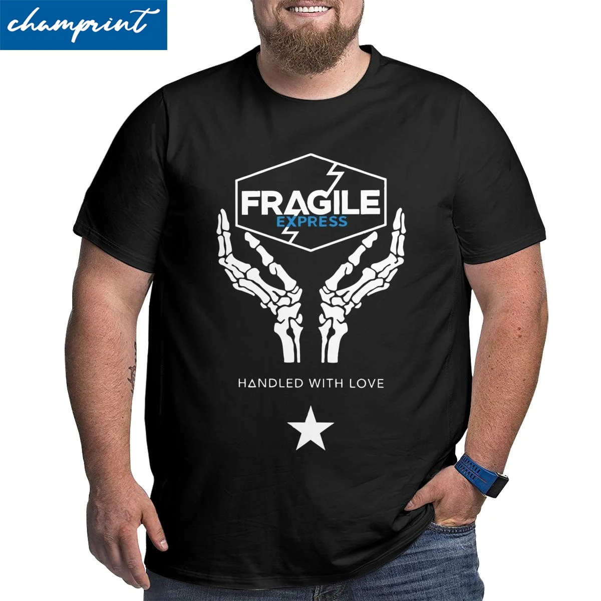 Short Sleeve Round Neck Big Tall Tees 