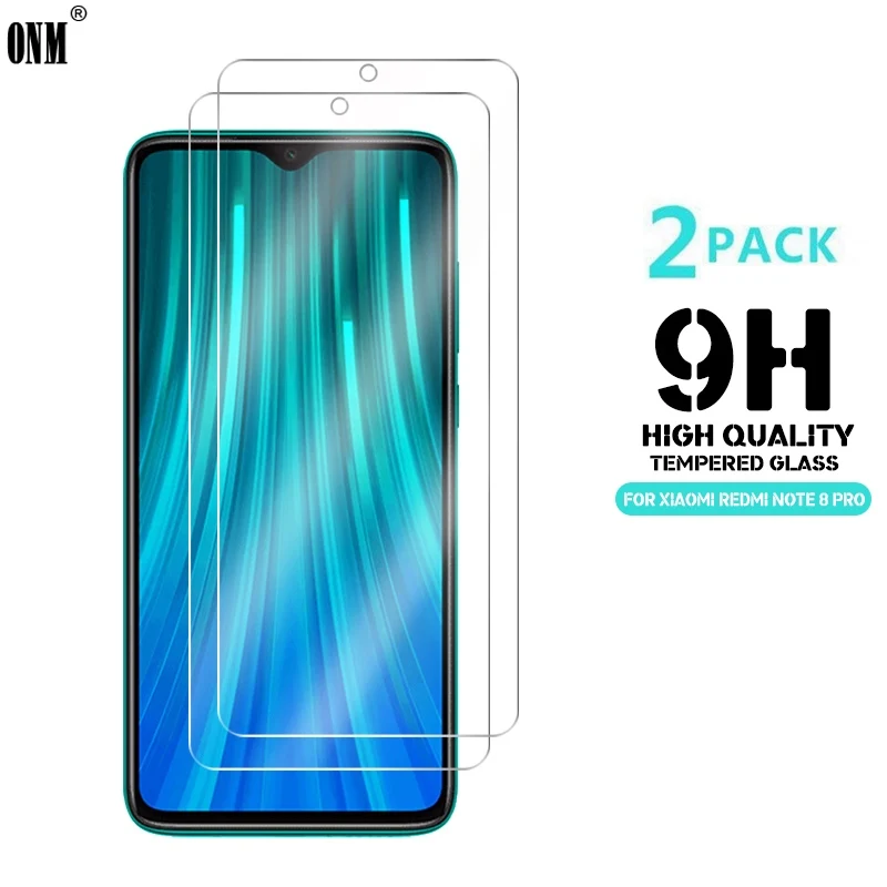 

2 Pcs Tempered Glass For Xiaomi Redmi Note 8T / Note 8 Pro Screen Protector 9H Tempered Glass For Redmi Note 8 Protective Film