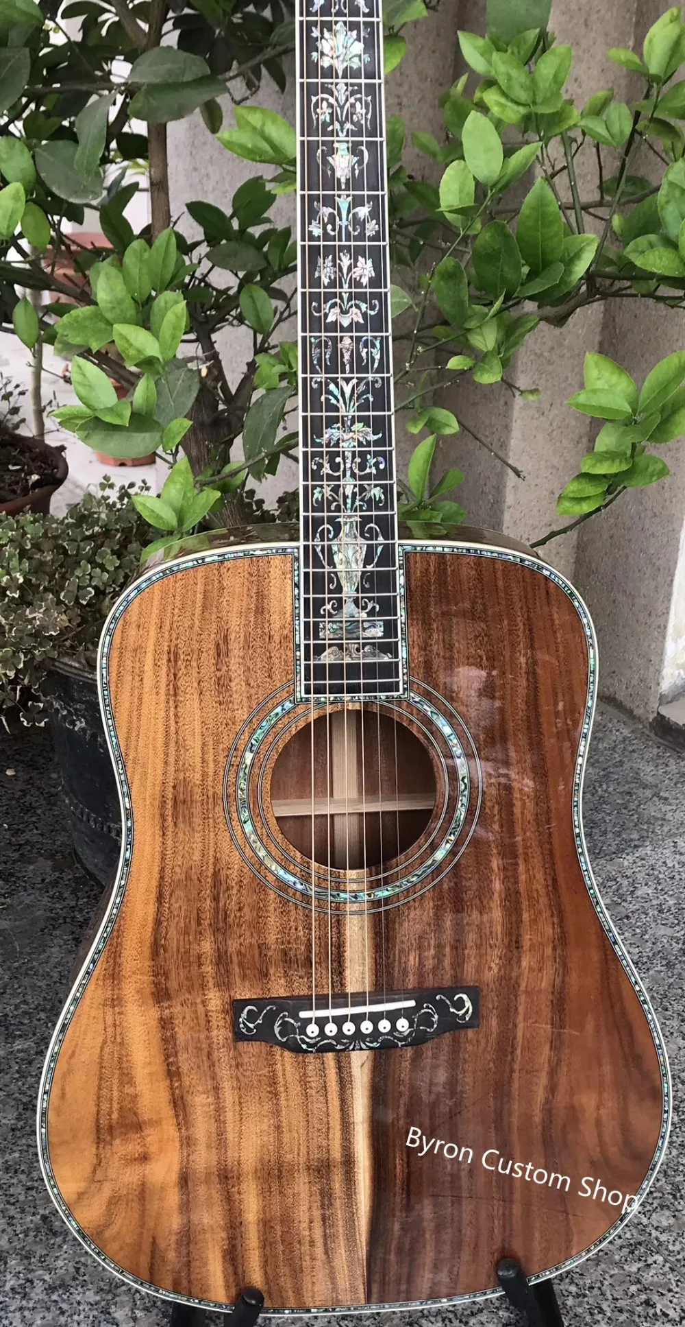 С фабрики Заказная Акустическая гитара дерево жизни inays 41 дюймов koa wood Классическая акустическая гитара