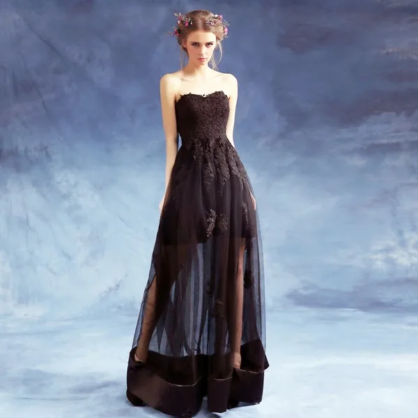Robe de soiree Новое Сексуальное Милое кружевное платье с аппликацией vestido de noiva длинное Тюлевое вечернее платье для выпускного вечера платья подружки невесты