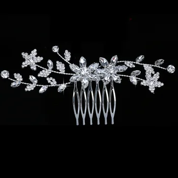 

Tiaras and Crown HADIYANA Trendy Star Design Women Wedding Hair Accessories Girl Party Hair Clip Zircon BC5392 Corona Princesa