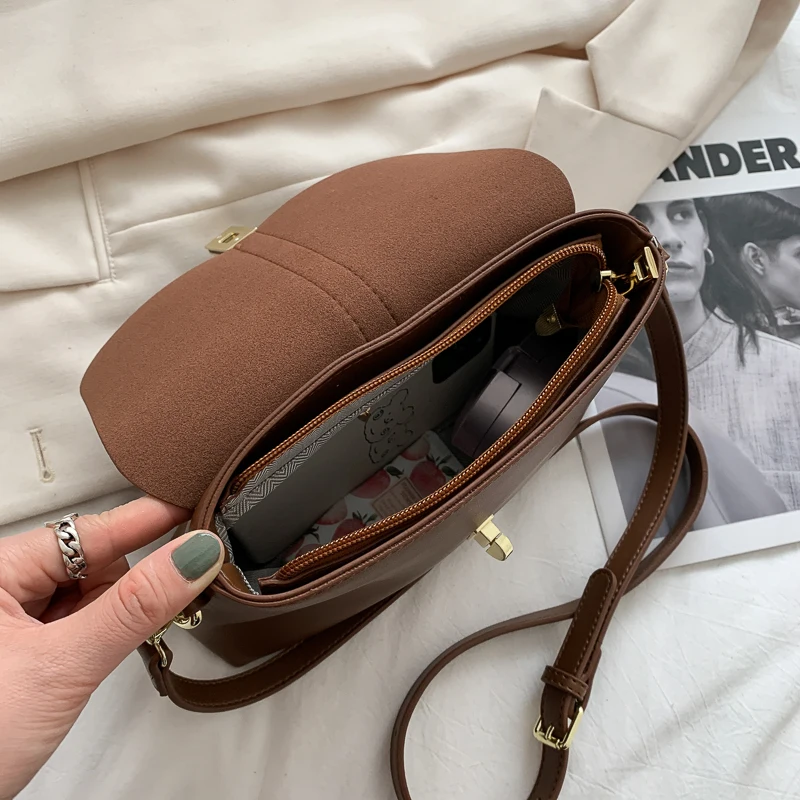 Fashion Small Shoulder Bag for Women High Quality Leather Crossbody Bag Elegant Ladies Messenger Bags Simple Purses and Handbags