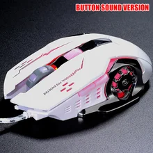 Горячая V5 проводной светодиодный с подсветкой 4000 dpi оптическая USB эргономичная компьютерная игровая мышь для ноутбука BUS66