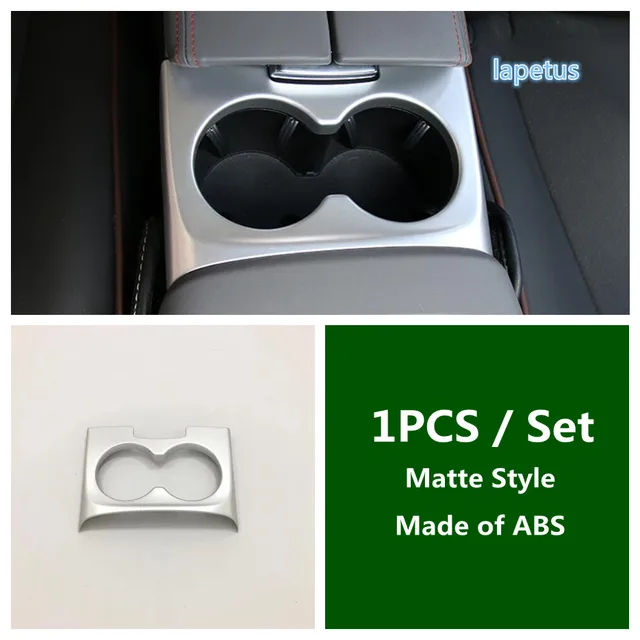 Car Interior Mouldings Central Control Water Cup Holder Panel Trim Cover Accessories 1PCS For Citroen C5 Aircross 2018 - 2021 Model A
