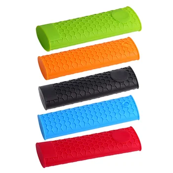 

4 pcs Pot Handle Holder Silicone Non-slip Heat Resistant Sleeve Grip Pan Handle Cover Potholder for Metal Frying Pans Skillets