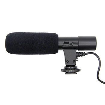 

Microphone Camera Microphone Condenser Video Camera Interview Microphone for Nikon Canon DSLR Camera (Rechargeable)