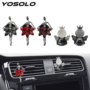 

YOSOLO Angel Ballet Girl Car Air Freshener Solid Fragrance Diffuser Auto Outlet Perfume Air Conditioner Outlet Clip Decoration