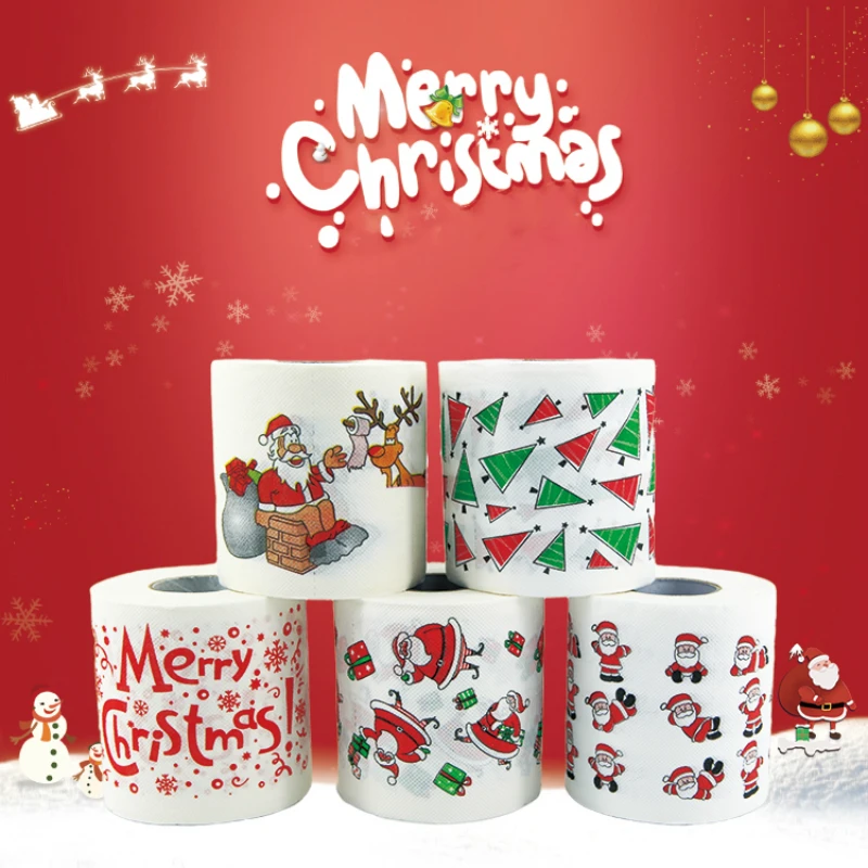Good Deal Adornos navideños para el hogar, adornos navideños de Papá Noel de 22m, papel higiénico de reno, regalos de Año Nuevo, 2021 0LdJlBm8X70