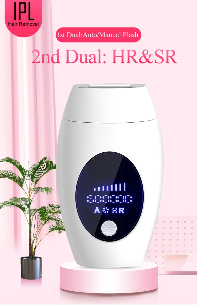 

600000 flash LCD pulsed IPL Laser Hair Removal Device Permanent Hair Removal IPL laser Epilator Armpit Hair Removal machine