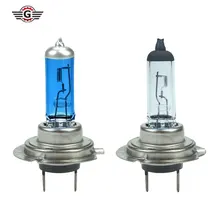 Галогенная лампа H7 для автомобилей 4200K 55W 12V 5000 K, белый светильник, голубое кварцевое стекло, автомобильный головной светильник, лампа, мотоциклетный светильник, 1 шт