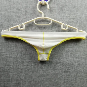 

Men Patchwork Underwear Triangle Briefs Low Waist Sexy Thin Breathable Underpant