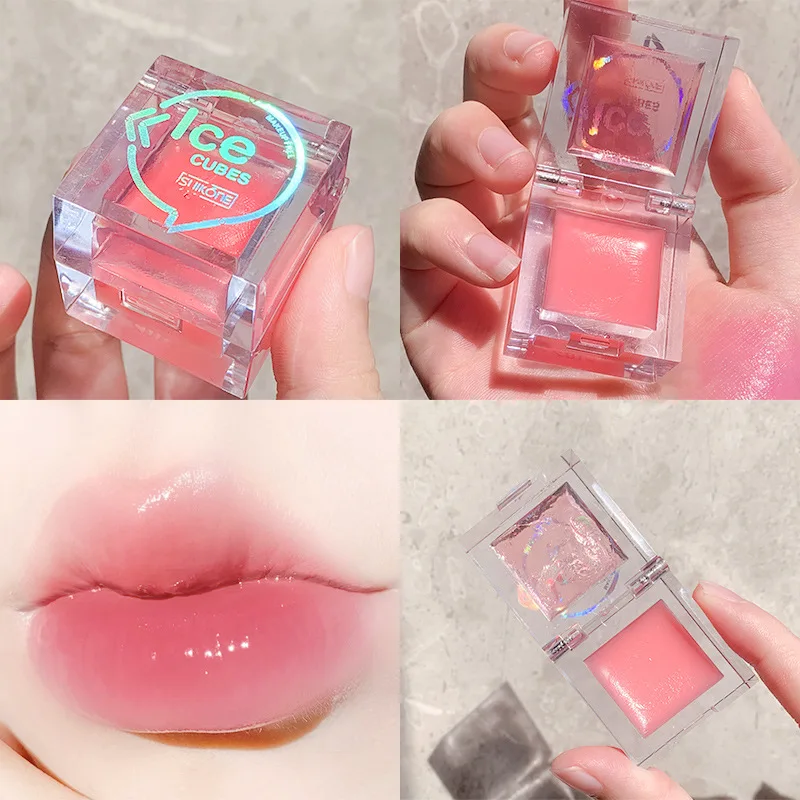 Маска для губ SUIKONE Ice Cube бальзам увлажняющий длительный отшелушивающий