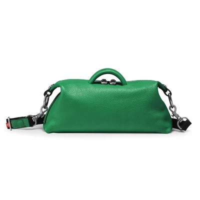 Orabird, повседневные женские сумки Хобо, сумка для пельменей, мягкая натуральная кожа, Топ ручка, большая емкость, женские городские сумки на плечо - Цвет: Зеленый