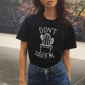 

O Neck Cactus Print Loose Women's T shirts Oversized Casual Fashion Female Tshirts Tops 2020 Summer Multiple Colour Lady T-shirt