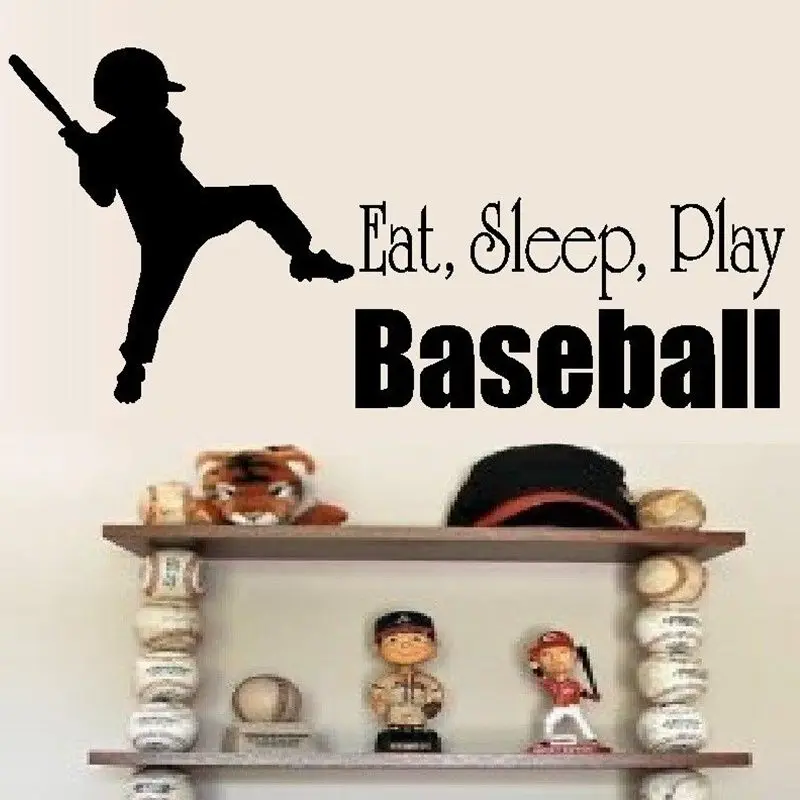 Dctal Baseball Car Windows Sticker Sports Decal Posters Vinyl Wall Decals Pegatina Decor Mural Baseball Sticker