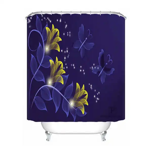 Shower Curtain Пользовательские водонепроницаемые занавески для душа ПРИРОДА красивых розовых пейзажей Печатных Декор ванной комнаты различных размеров#180324-01-07 - Цвет: Shower Curtain