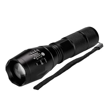 

Hot ROKOO High Powered Tactical Handheld LED Mini Flashlight 5 Modes Zoomable Water Resistant Lamp Lighting for Camping