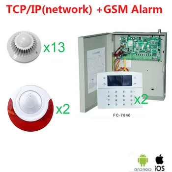 

Mobile Control Fire Smoke Detector Alarm Siren Fire Alarm System APP