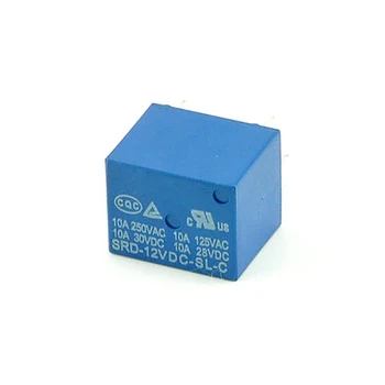 

New 10Pcs Mini PCB Module SRD-12VDC-SL-C DC12V 10A SPDT 5Pins