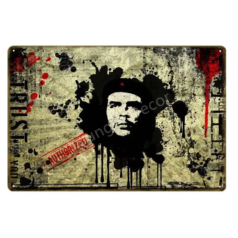 Винтажные Ретро Металлические плакаты Che Guevara, плакат, настенная живопись, табличка для бара, кафе, комнаты, клуба, вечерние, домашний декор, YD