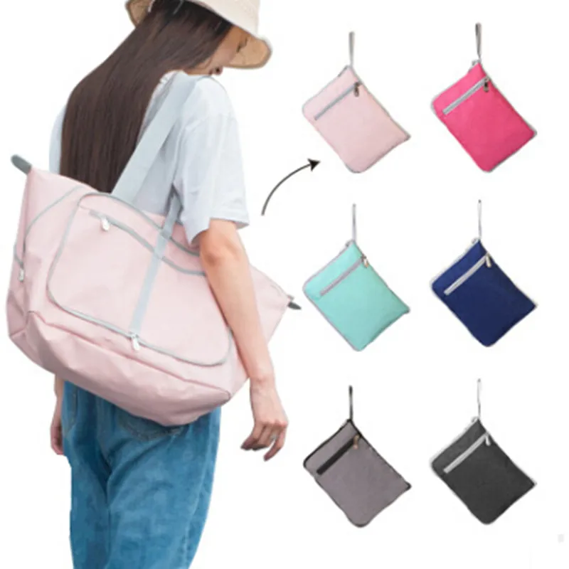 Large Capacity Travel Bags Clothes Luggage Storage Organizer Collation Pouch Cases Outdoor Shoulder Foldable Duffle Bag
