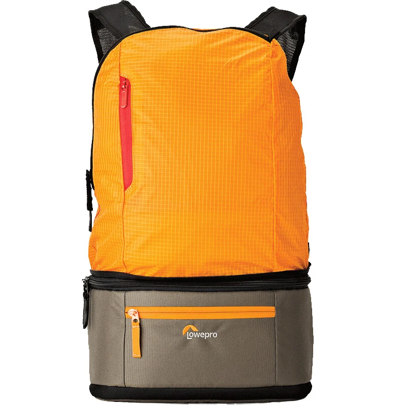 Оранжевый Gopro натуральная Lowepro Duo для зеркальной однообъективной камеры Камера Фото сумка для отдыха рюкзак, сумка через плечо поясная сумка - Цвет: Оранжевый