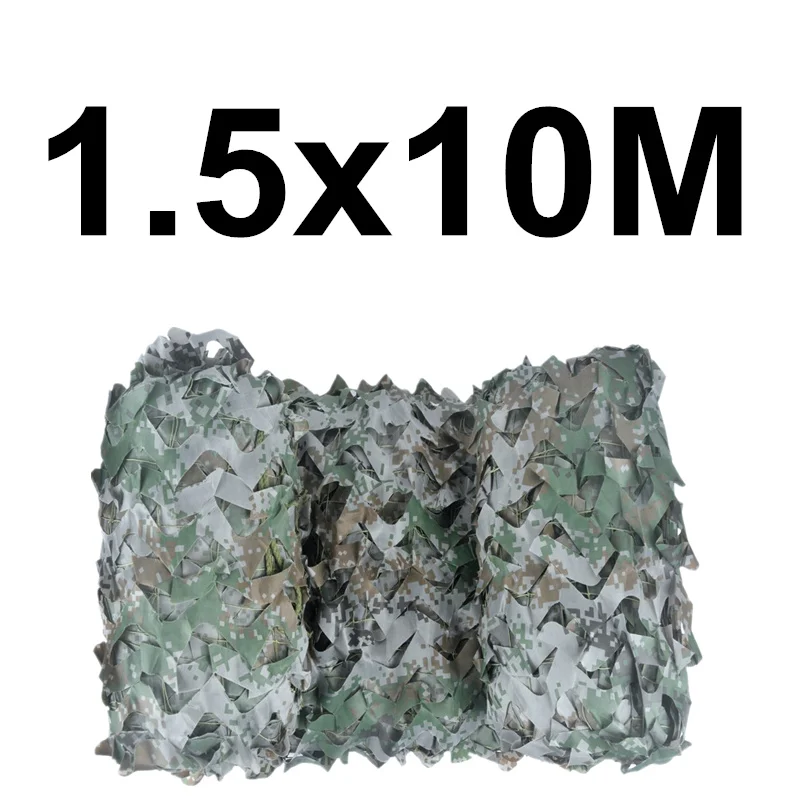 1.5x10M WELEAD 1,5 м цифровой камуфляж для лесистой местности камуфляжная сетка Для Охоты Военная камуфляжная сетка скворечник фото скрытие Маскировка Сетка открытый тент - Цвет: 1.5x10M