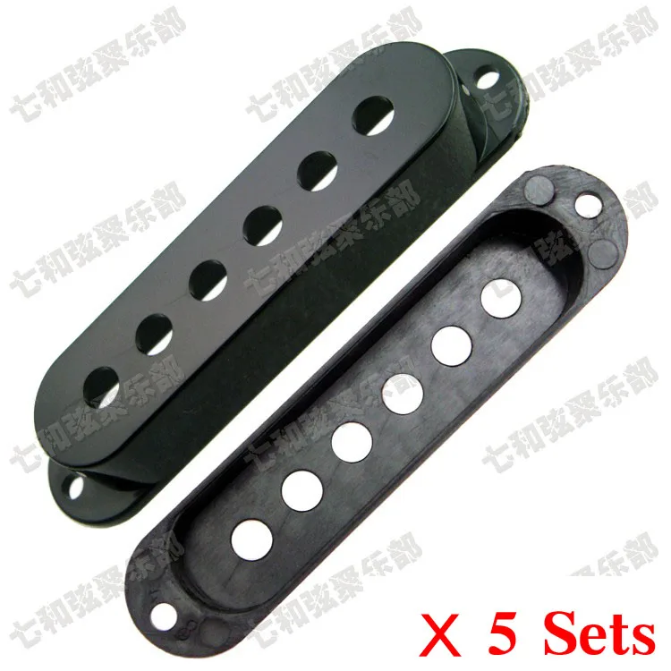 

5 Sets/Lot Black Single Coil Pickup Covers For Electric Guitar,string spacing 48/50/52mm