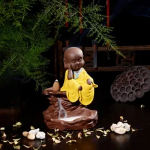 Queimador де ладан печь украшения маленький монах обработка песка обратного потока ладан альпийский течет Чай Аксессуары