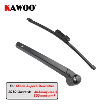 

KAWOO Car Rear Wiper Blade Blades Back Window Wipers Arm For Skoda Superb Derivative Hatchback (2010-) 405mm Windscreen Blade