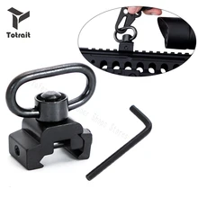 TOtrait QD Sling шарнирное крепление Кнопка 1-1/" 20 мм Weaver/Picatinny Rail крепится быстросъемное кольцо для слинга набор адаптеров для охоты