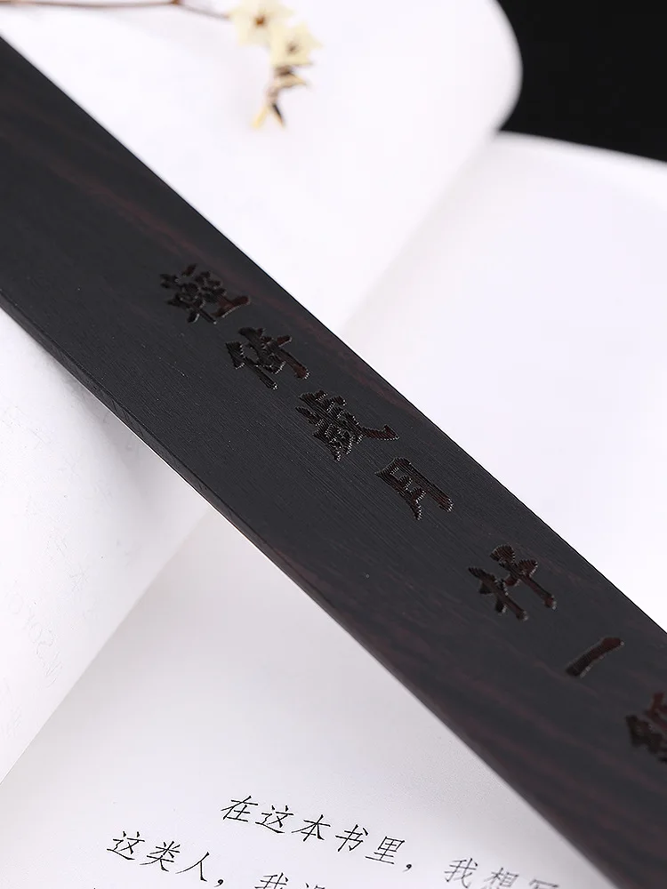 S925 стерлингового серебра Ретро натуральный черное дерево матовая Xiangyun уникальный творческий Закладка Подарок